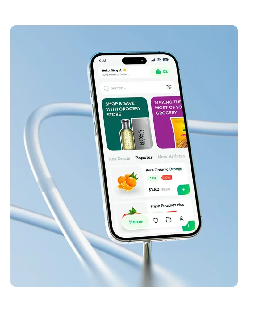 eCommerce app order preview