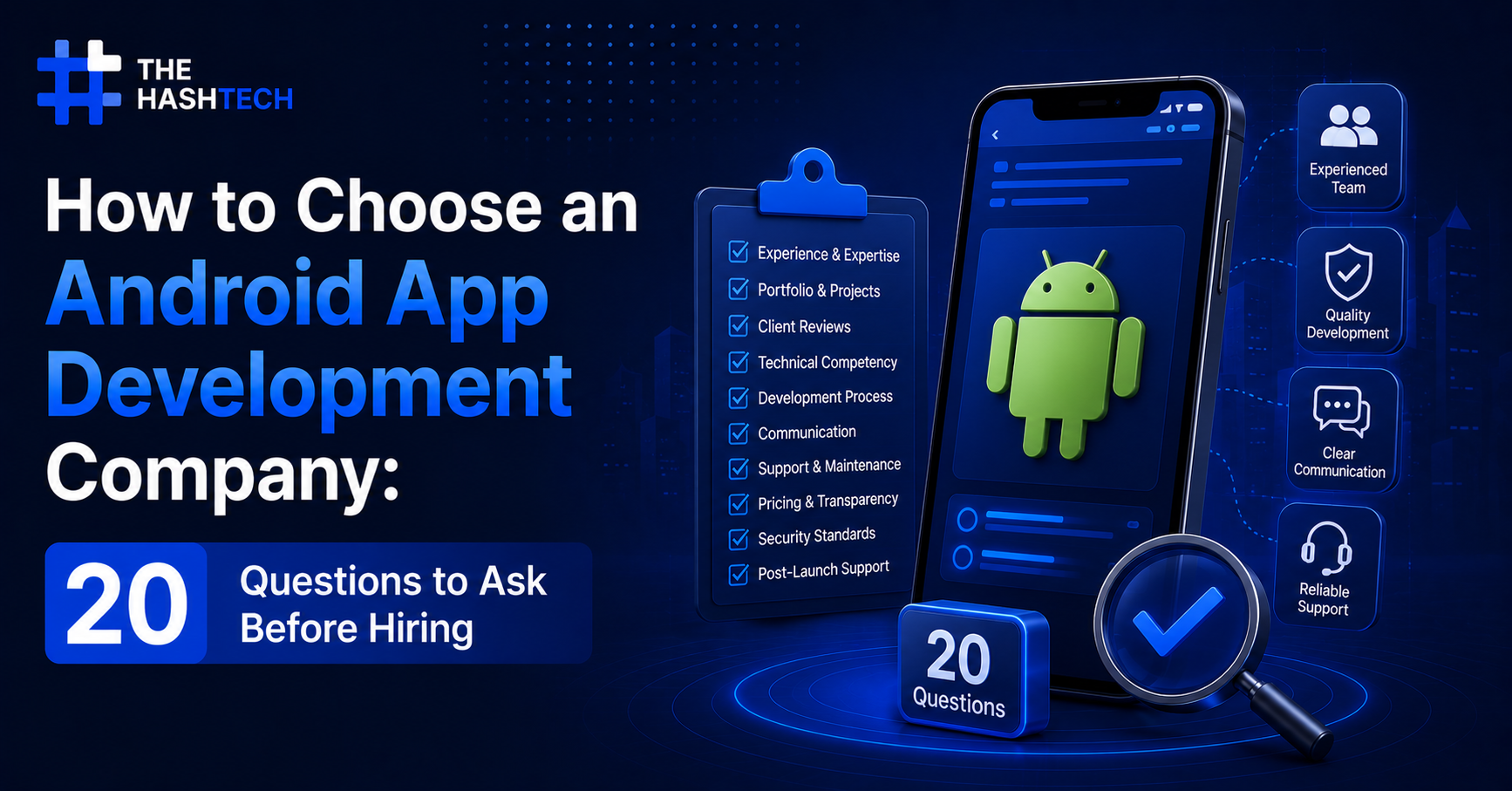 How to Choose an Android App Development Company: 20 Questions to Ask Before Hiring